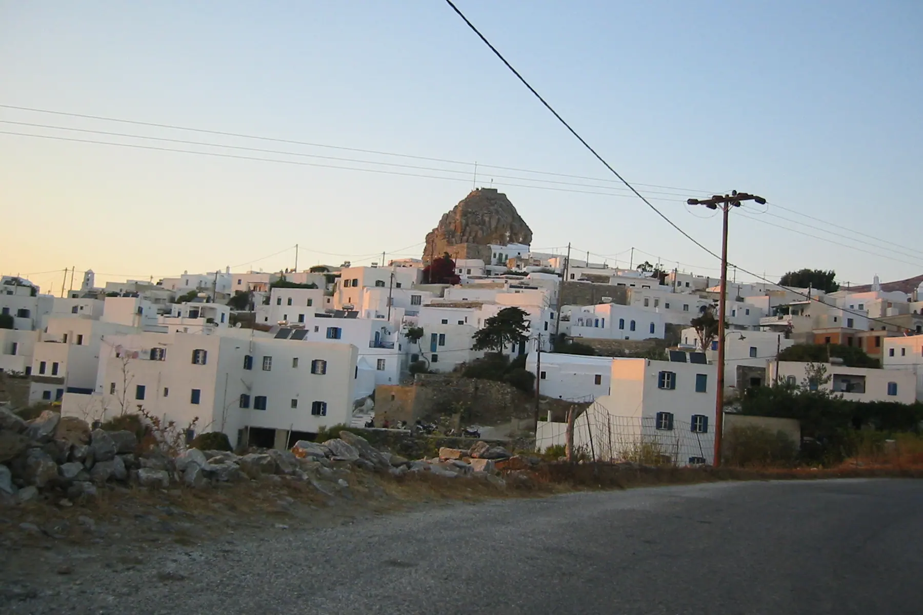The road up to the Chora on Amorgos